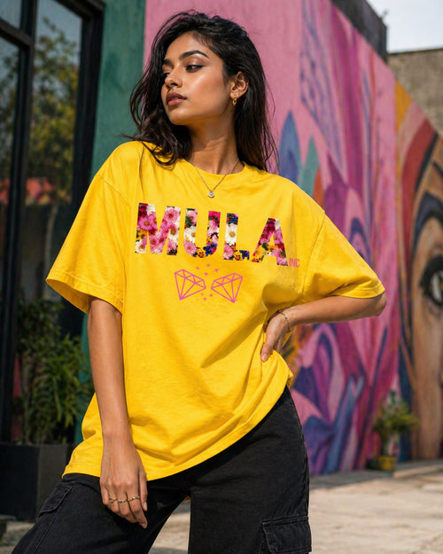 Mula INC Floral Logo T-Shirt