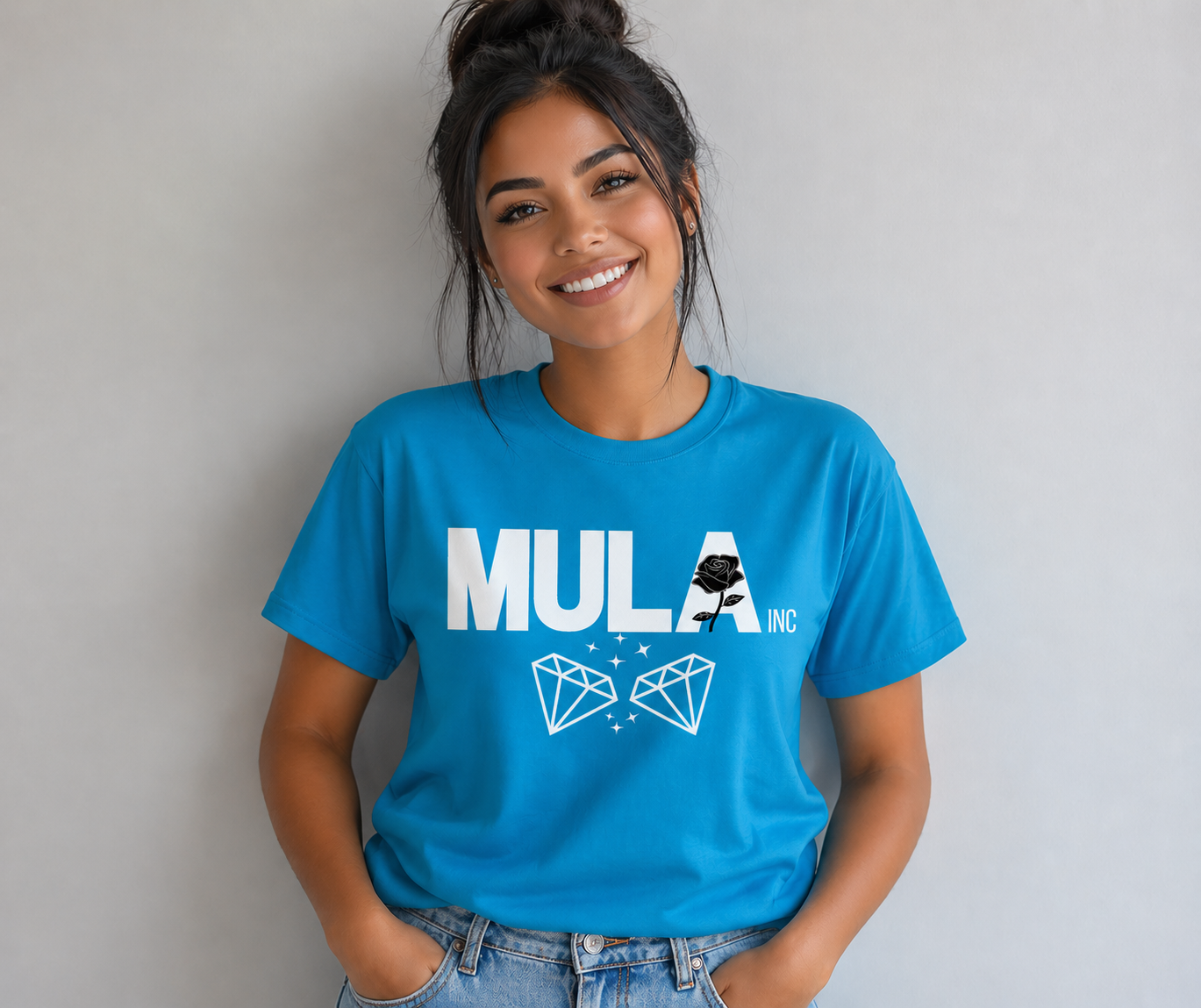 MULA INC Midnight Rose T-Shirt